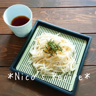 サッパリ美味しい♪梅つゆの冷やしうどん